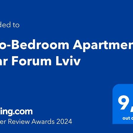 Two-Bedroom Apartment Near Forum Lemberg Exterior foto